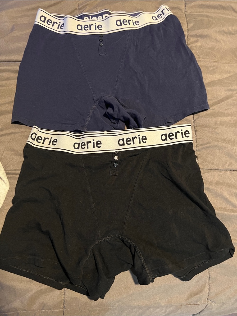 aerie Superchill Boxer Briefs in Navy and Black